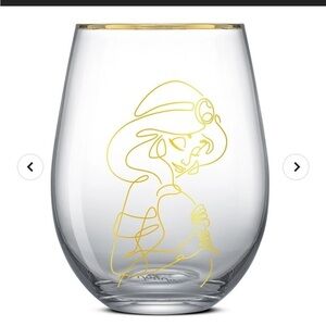 Disney Princess Sketch Stemless Drinking Glass Jasmine